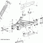SPORTSMAN 6X6 - A04CL50AA Swing arm weldment (rear)