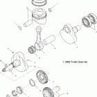 SCRAMBLER 500 4X4 - A04BG50AA Коленвал и поршни