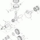 SCRAMBLER 500 4X4 - A03BG50AA Коленвал и поршни
