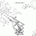TRAIL BOSS 330 - A04CA32AA Заднее крыло и сиденье