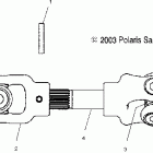 SPORTSMAN 600 - A04CH59AK Задний кардан