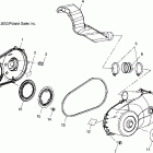 SPORTSMAN 700 - A04CH68AK Кожух сцепления