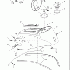 FLTRX 1KHC ROAD GLIDE (2022) CONSOLE, FUEL TANK - FLHT, FLHTK, FLHX, FLTRK AND ...