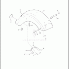 FLTRKSE 1TJH CVO ROAD GLIDE LIMITED (2022) FENDER, REAR