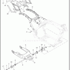 FLTRKSE 1TJH CVO ROAD GLIDE LIMITED (2022) FRAME AND FORK, REAR AND TOUR-PAK SUPPORT