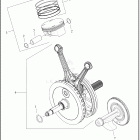 FLTRXSE 1TC6 CVO ROAD GLIDE (2024) PISTONS AND FLYWHEEL ASSEMBLY - MILWAUKEE-EIGHT® 1...