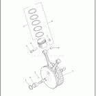 XL883N 4LE2 IRON 883 (2022) PISTONS AND FLYWHEEL ASSEMBLY
