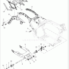 FLHTP 1FMP POLICE ELECTRA GLIDE (2025) FRAME AND FORK, REAR  AND TOUR-PAK SUPPORT