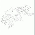FXLRST 1YXZ LOW RIDER ST (2022) FENDERS AND SUPPORTS, REAR - FXLR, FXLRS, FXLRST, ...