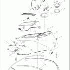 FLHTCUTG 1MAF TRI GLIDE ULTRA (2022) CONSOLE, FUEL TANK - FLHTCUTG