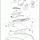 FLHTCUTG 1MAF TRI GLIDE ULTRA (2023) CONSOLE, FUEL TANK - FLHTCUTG, FLTRT