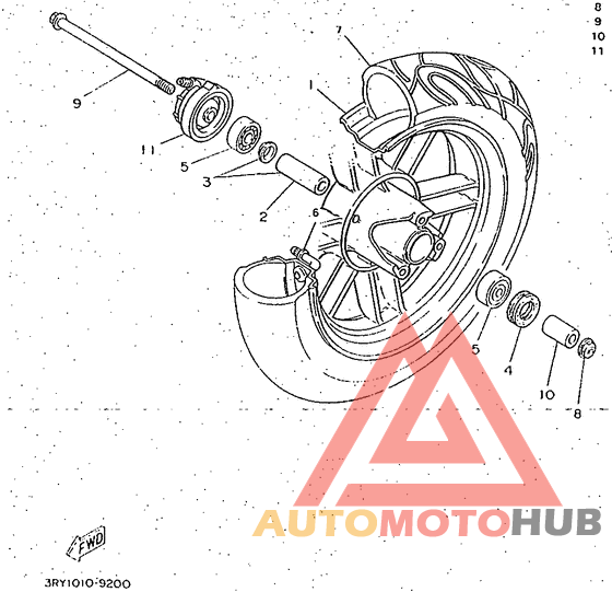 Переднее колесо