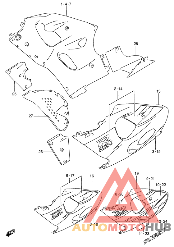 Under cowling body