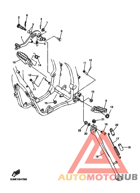 Support & repose pied