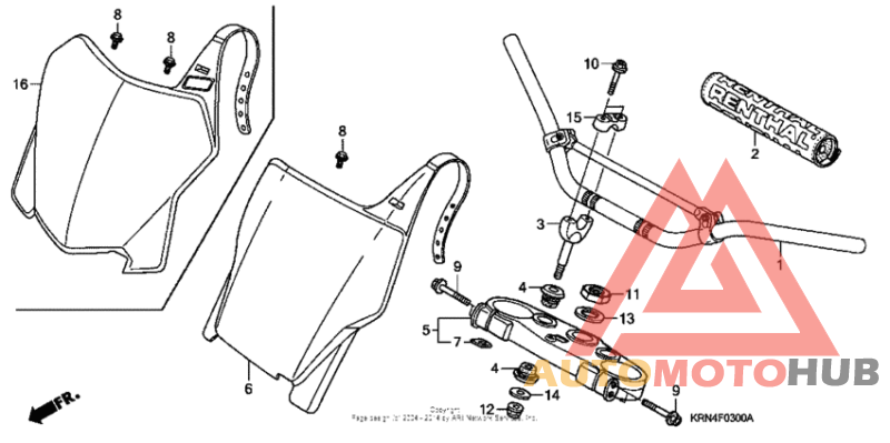 Handlebar + top bridge