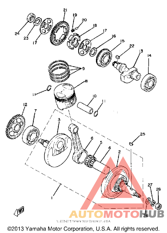 Коленвал,поршни