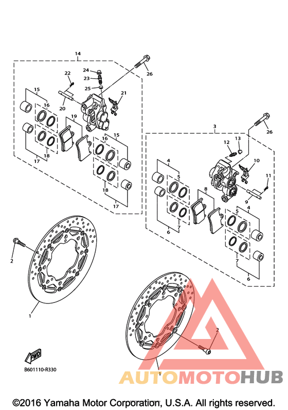 Передний суппорт