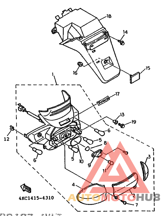 Taillight unit ass`y
