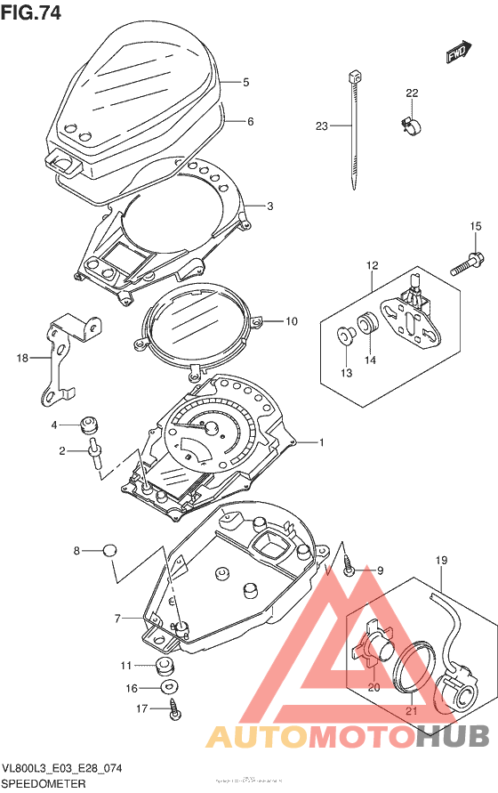 Speedometer (Vl800Cl3 E33)