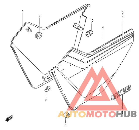 Обтекатель задний