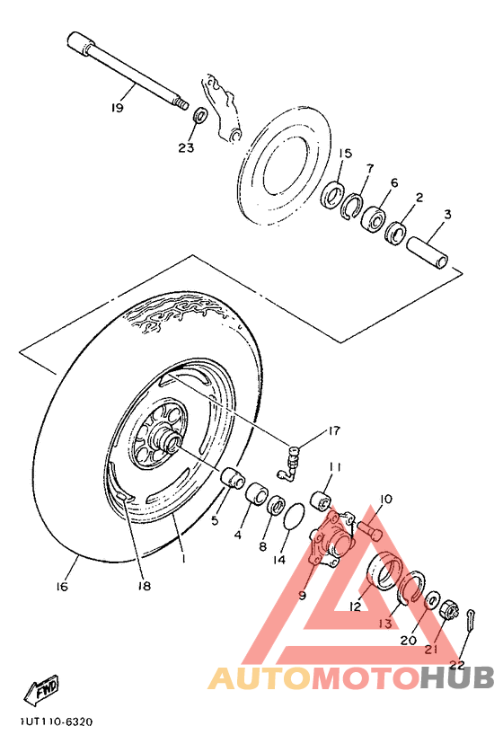 Переднее колесо