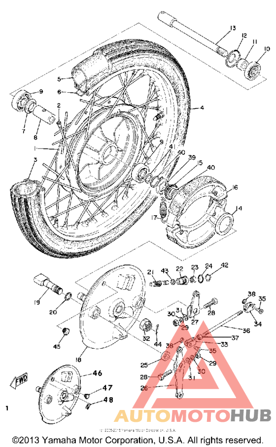Переднее колесо