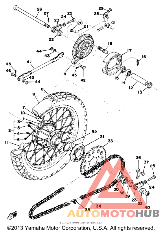 Переднее колесо