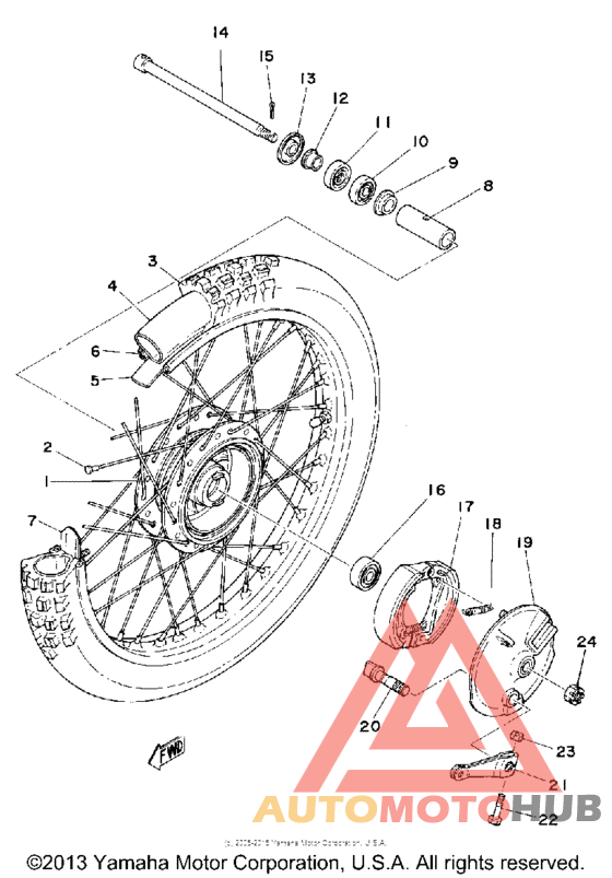 Переднее колесо