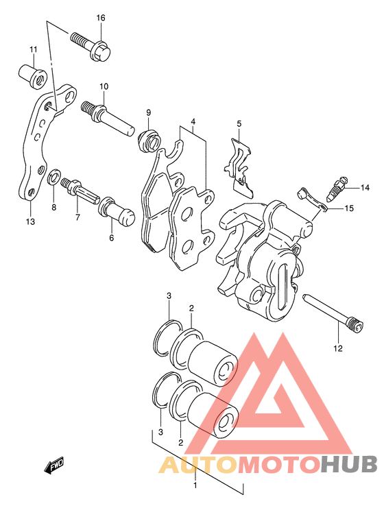 Передний суппорт