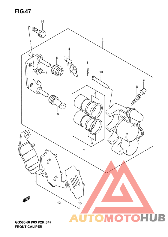 Передний суппорт