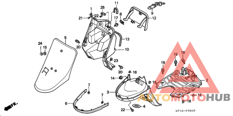 Front cover/inner box/ floor panel