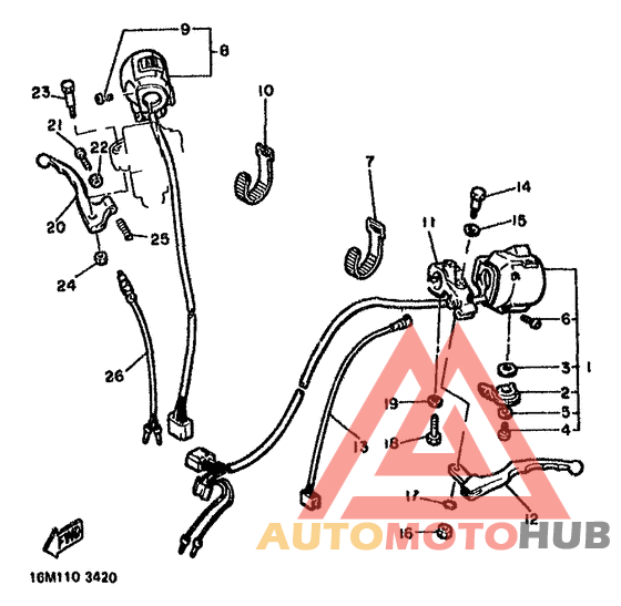 Handle switch. lever