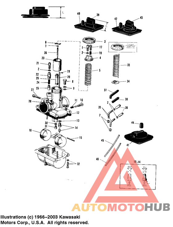 Carburetor vm22sc, vm26sc