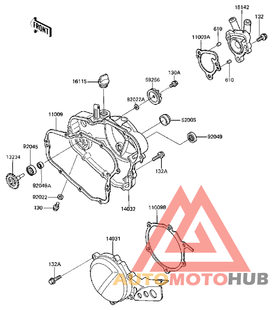 Engine covers/water pump