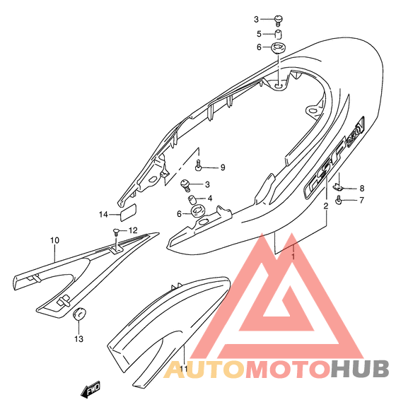 Обтекатель задний