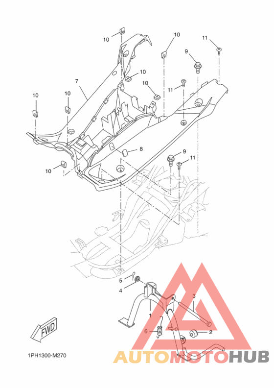Support & repose pied
