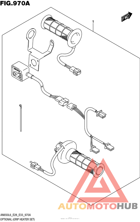 Optional (Grip Heater Set) (An650L6 E33)