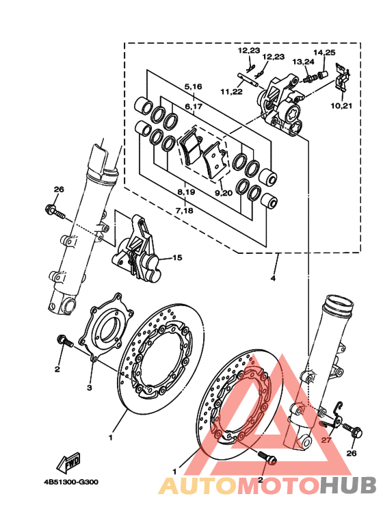 Передний суппорт