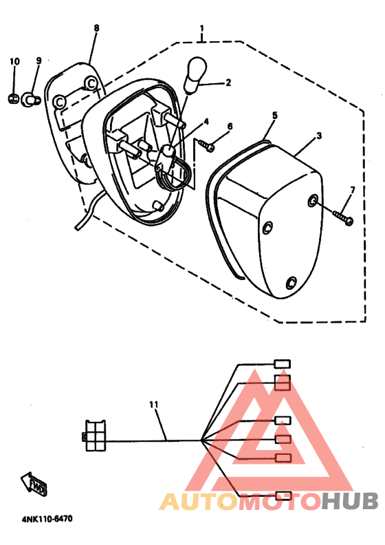 Taillight unit ass`y