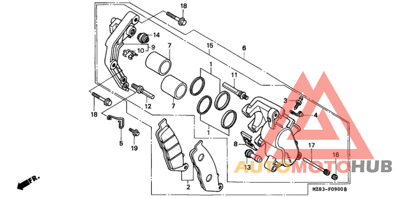 Передний суппорт