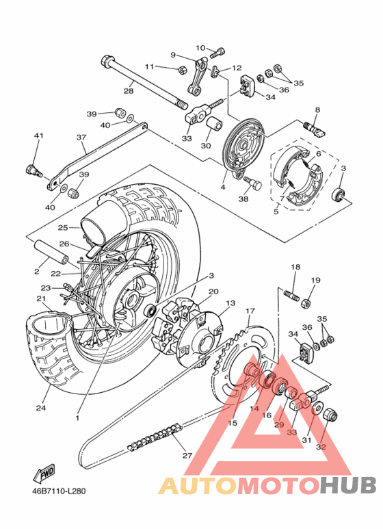 Переднее колесо