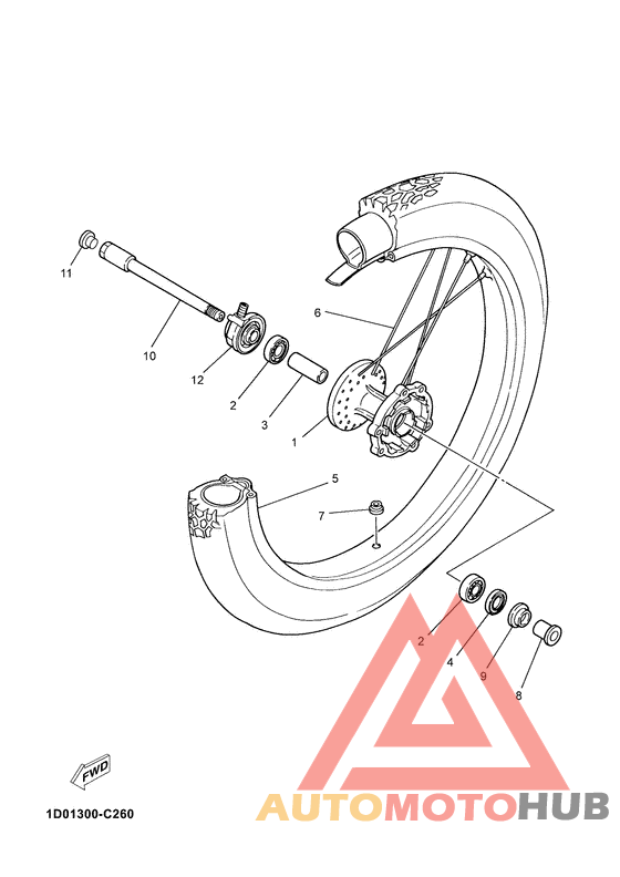 Переднее колесо