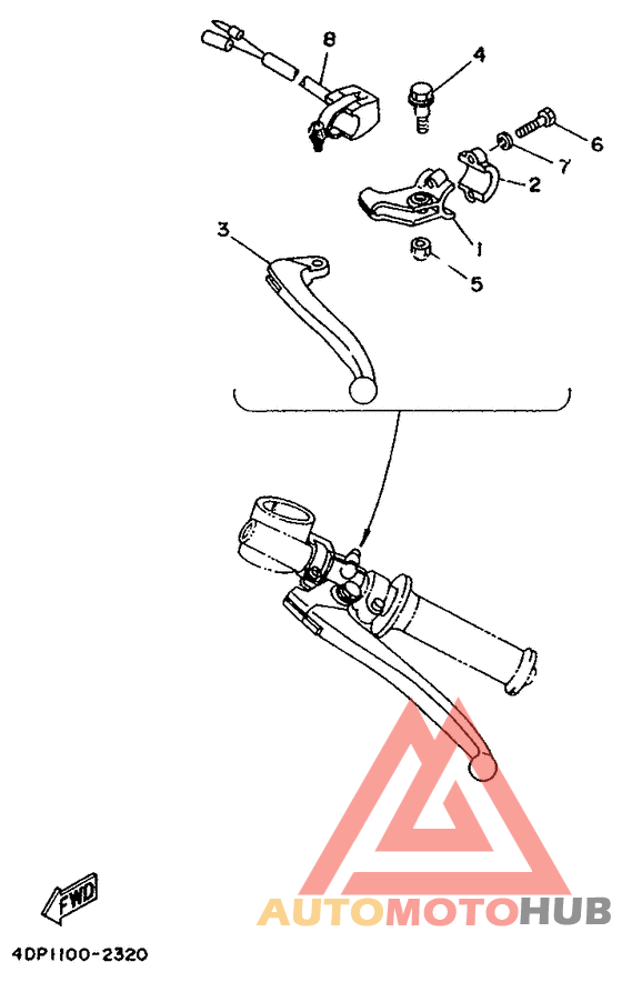 Handle switch. lever