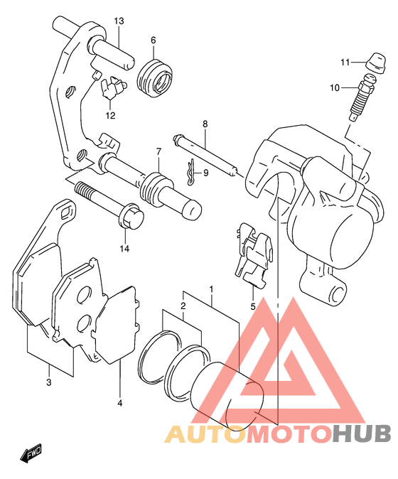 Передний суппорт