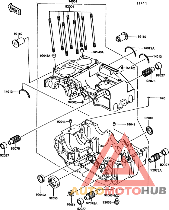 Crankcase(ex305-b8)