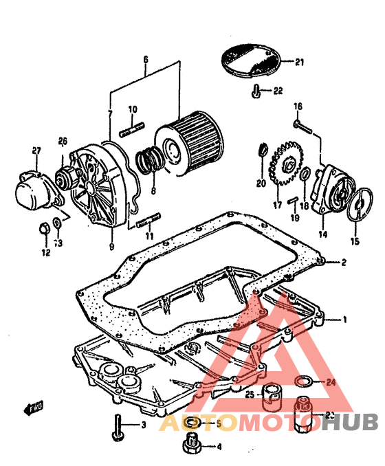 Oil pump-oil filter