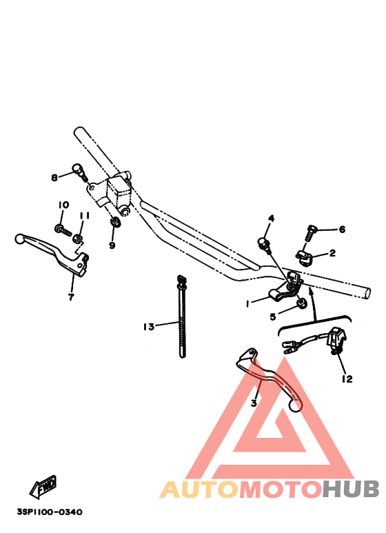 Handle switch. lever