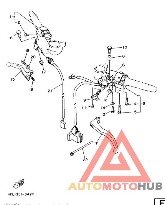 Handle switch. lever