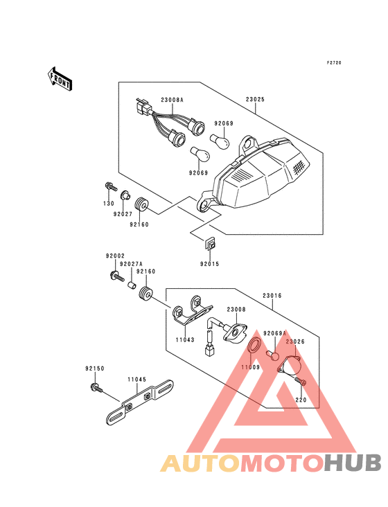 Taillight unit ass`y
