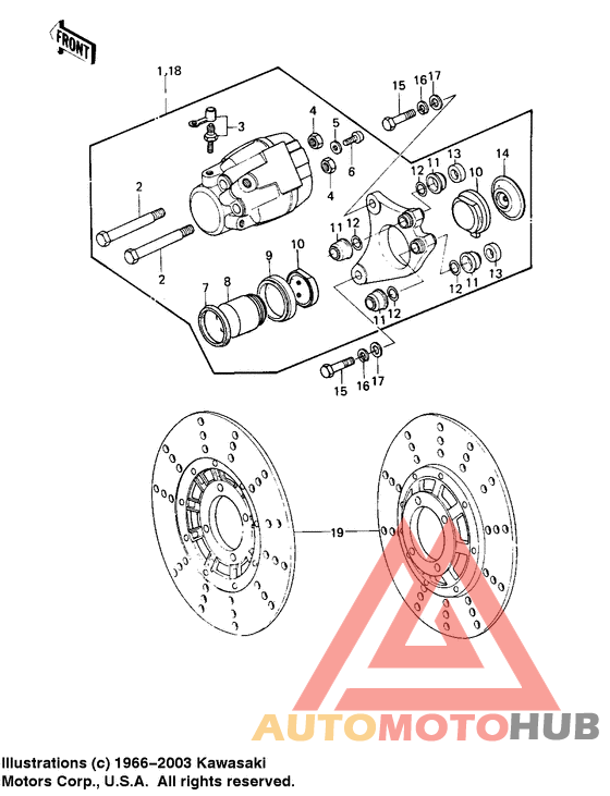 Передний суппорт